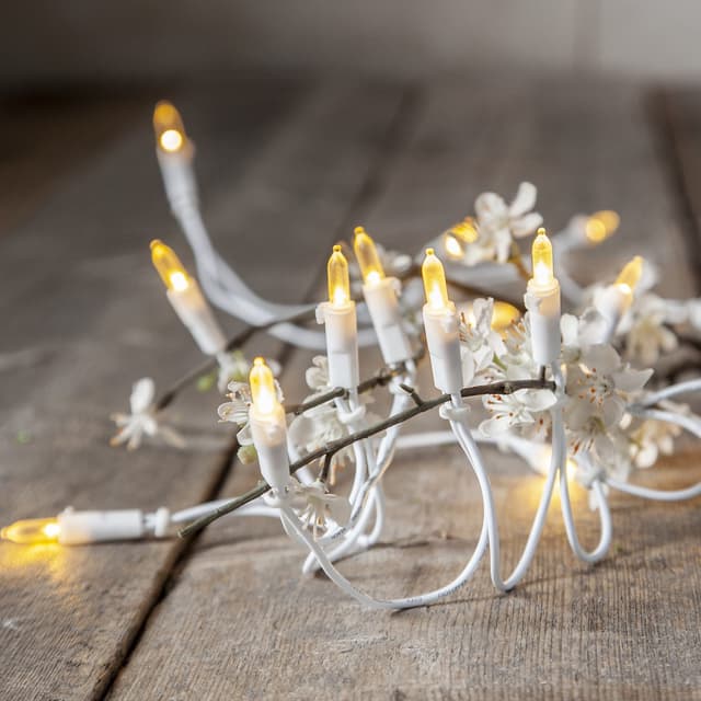 MARELIDA LED-Lichterkette Pisello - Warmweiße Weihnachtsbeleuchtung für Innen