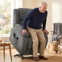 HOMCOM Relaxsessel Grau Elektrisch mit Massage & Aufstehhilfe Bild 2
