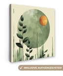 OneMillionCanvasses® Leinwandbild Abstrakt - Natur - Kunst - Sonne - Modern, Fotodruck (1 St), Boho Style Deko Wand, Bohemian Wanddeko Bilder, 20x20 cm Bild 2