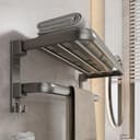 TUWENA Handtuchhalter 60cm Grau Aluminium Klappbar Bild 2