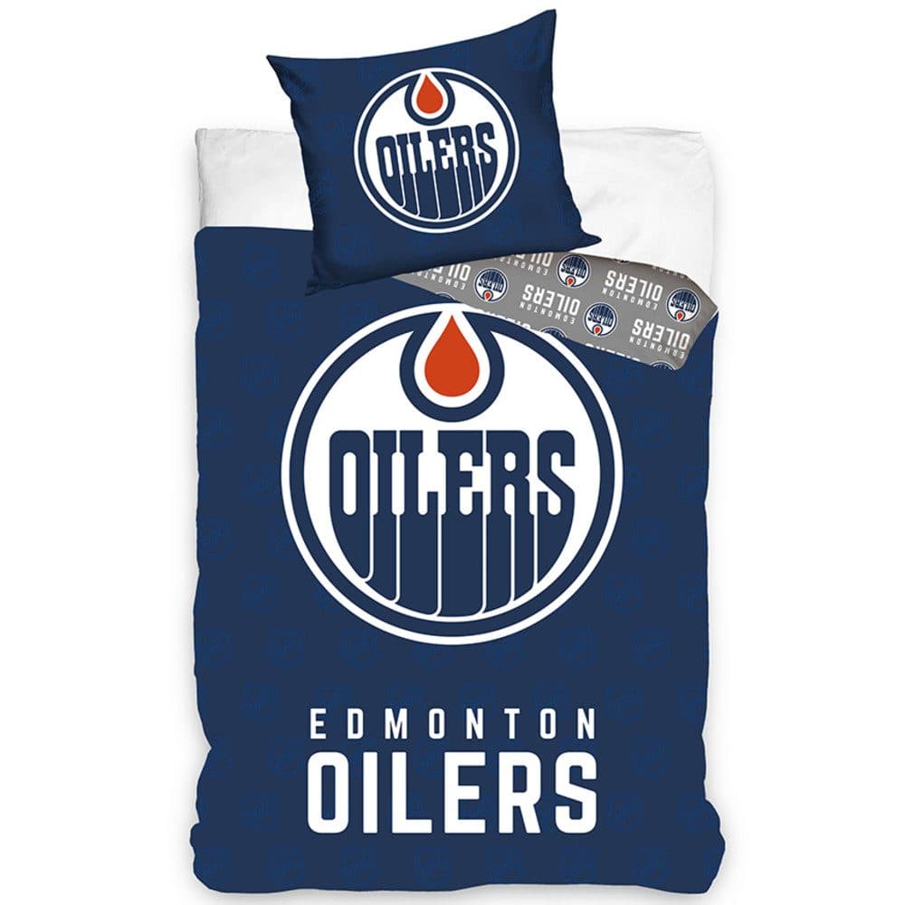 Edmonton Oilers Bettwäsche 140 x 200 cm - 100% Baumwolle
