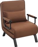 Woltu Schlafsofa 3-in-1 Schlafsessel Braun mit Bettfunktion Bild 2