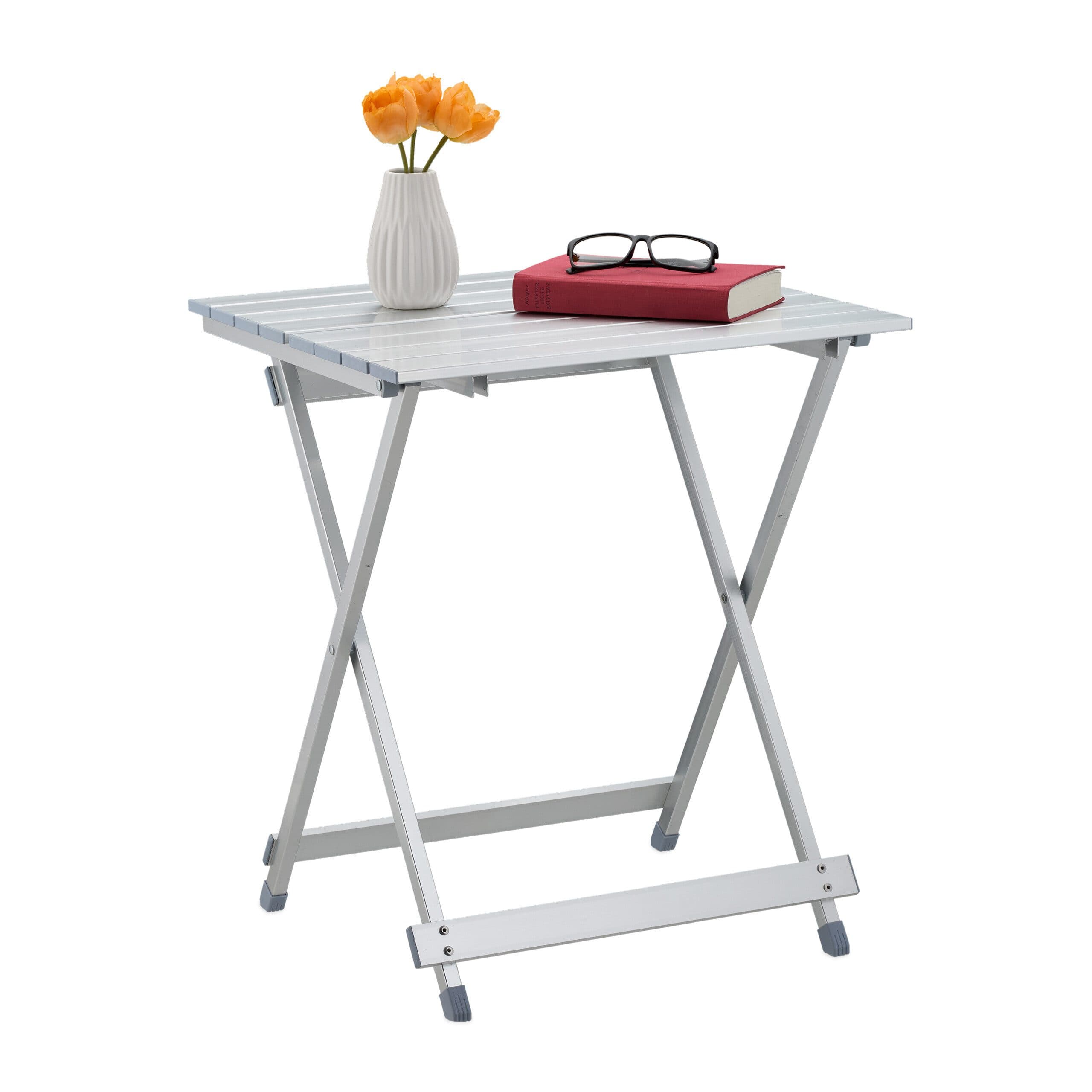 relaxdays Klapptisch Aluminium Silber - Bild 2