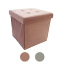 style home Sitzhocker mit Stauraum Rosa Faltbar Bild 2