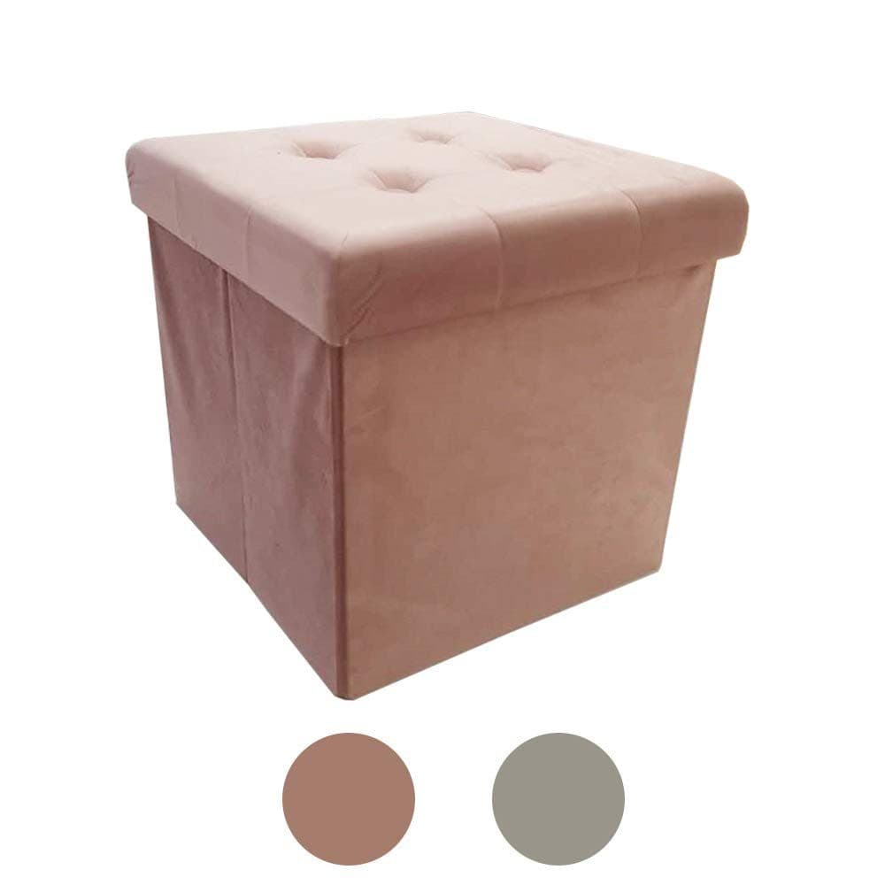 style home Sitzhocker mit Stauraum Rosa Faltbar - Bild 2