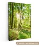 OneMillionCanvasses® Leinwandbild Natur Grün Bäume Wald Bild 2