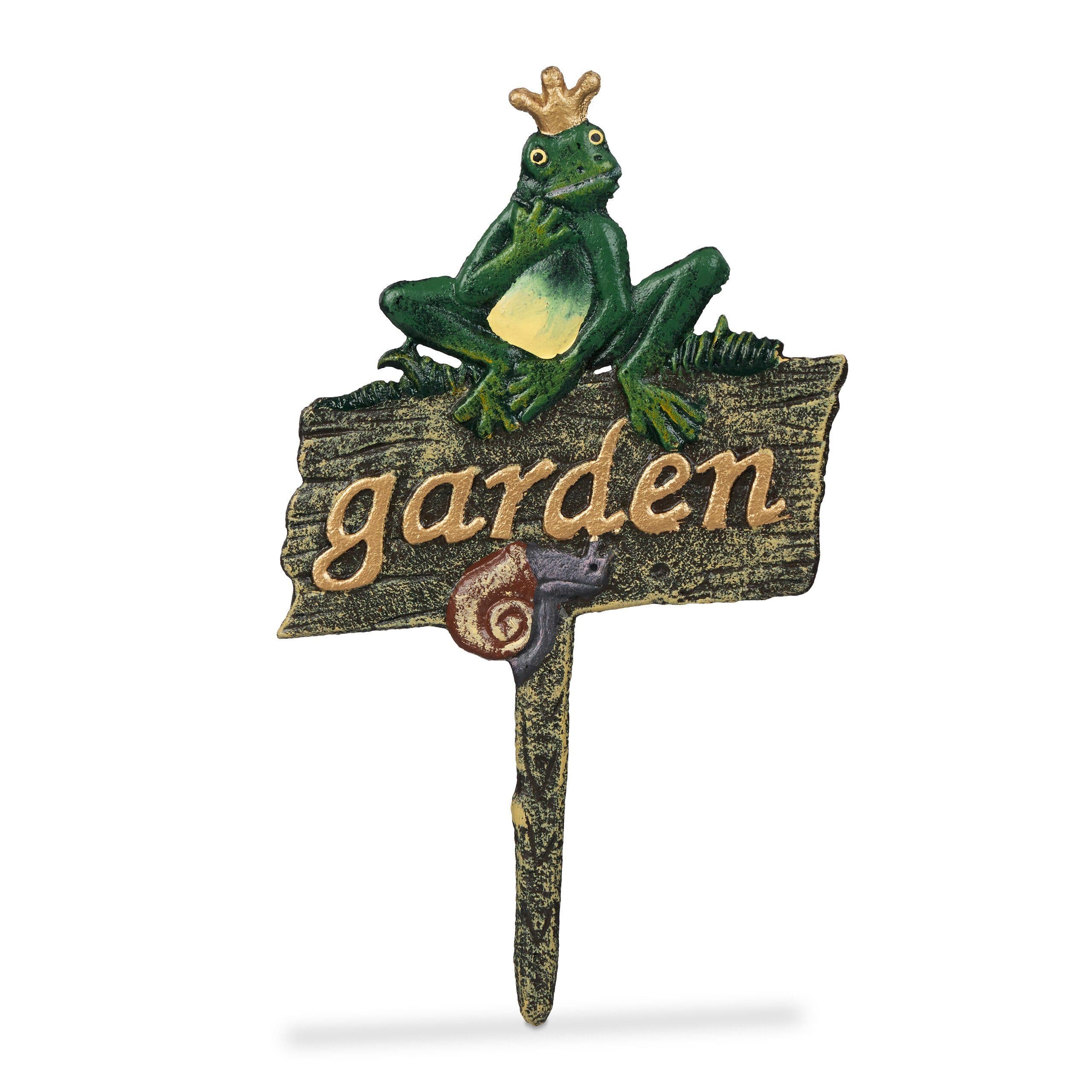 relaxdays Gartenstecker "garden" Bunt Frosch Deko - Bild 2