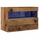 vidaXL TV-Wandschrank Altholz mit LED-Beleuchtung Bild 2