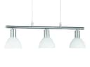 Reality Leuchten LED Pendelleuchte Dimmbar Milchglas Nickel Matt Bild 2