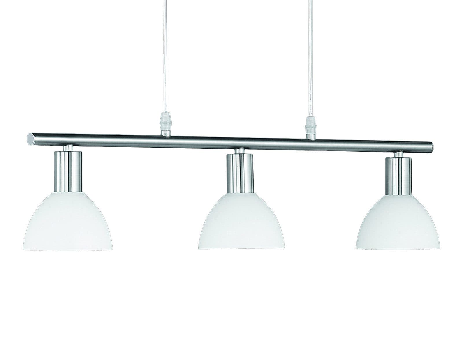 Reality Leuchten LED Pendelleuchte Dimmbar Milchglas Nickel Matt - Bild 2