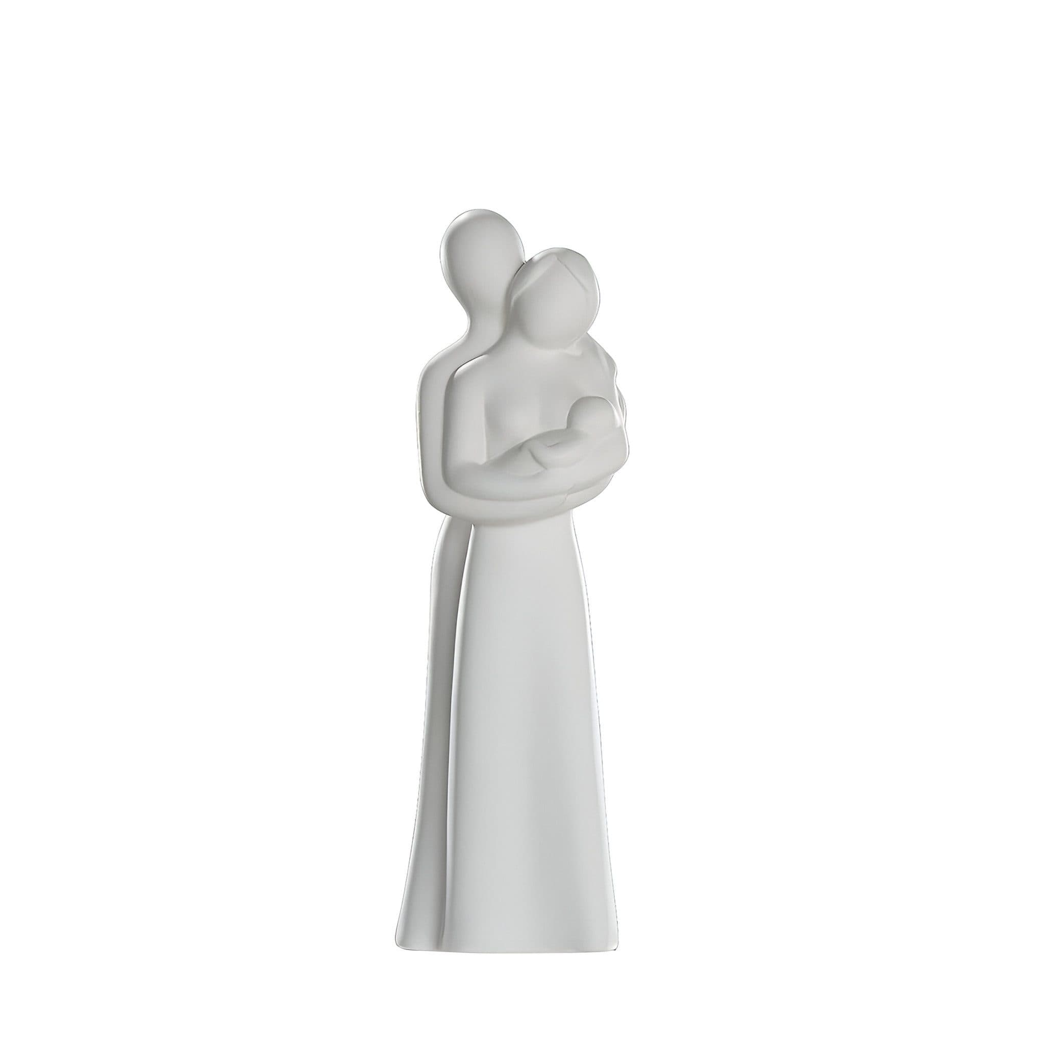 GILDE Dekofigur Francis Eltern mit Baby Keramik Creme - Bild 2