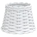 vidaXL Lampenschirm Weiß Ø20x15 cm Korbweide Bild 2