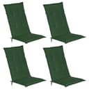 Beautissu Hochlehnerauflage 4er Set Dunkelgrün Polyester Bild 2