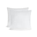 leevitex® Kissenbezüge 2er Set Weiß 100% Baumwolle Jersey Bild 2
