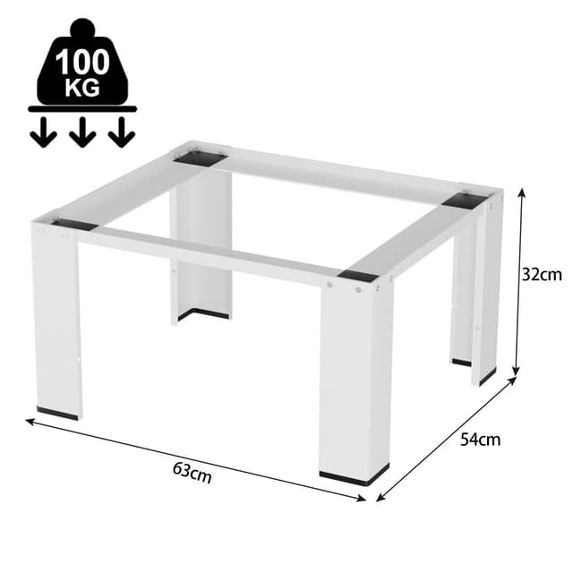 Waschmaschine Untergestell | Stabil bis 100kg | Trockner kompatibel