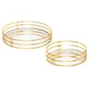 Atmosphera Spiegel-Tablett FEEL Set 2-tlg. Gold Glamour Bild 2