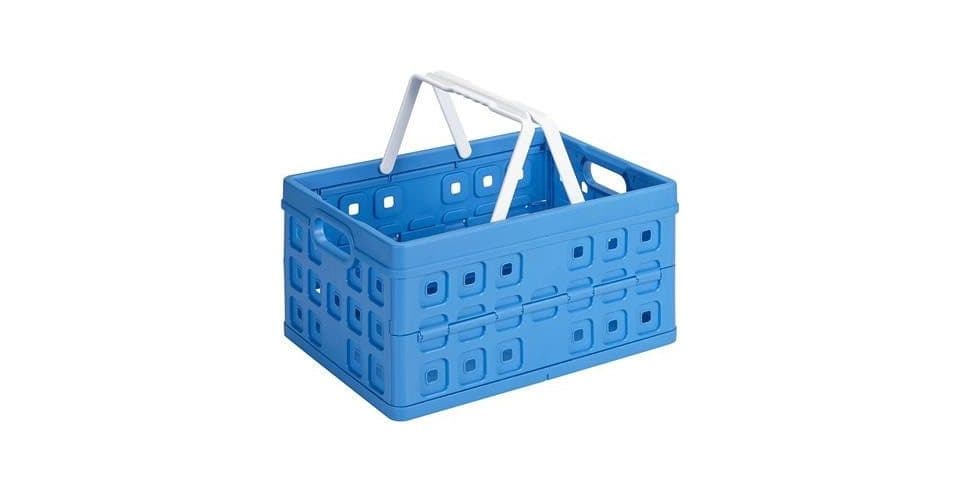 Sunware Klappbox Square 32L Blau/Weiß mit Griff