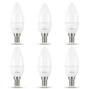 Amindu LED-Leuchtmittel E14 Kerze 470lm 4,9W 6er Pack warm/kaltweiß dimmbar Bild 2