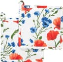 REDBEST Topflappen 2er-Pack Blumen Baumwolle Bild 2
