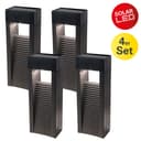 näve LED Solarleuchte Pulheim 4er Set Warmweiß Schwarz Bild 2