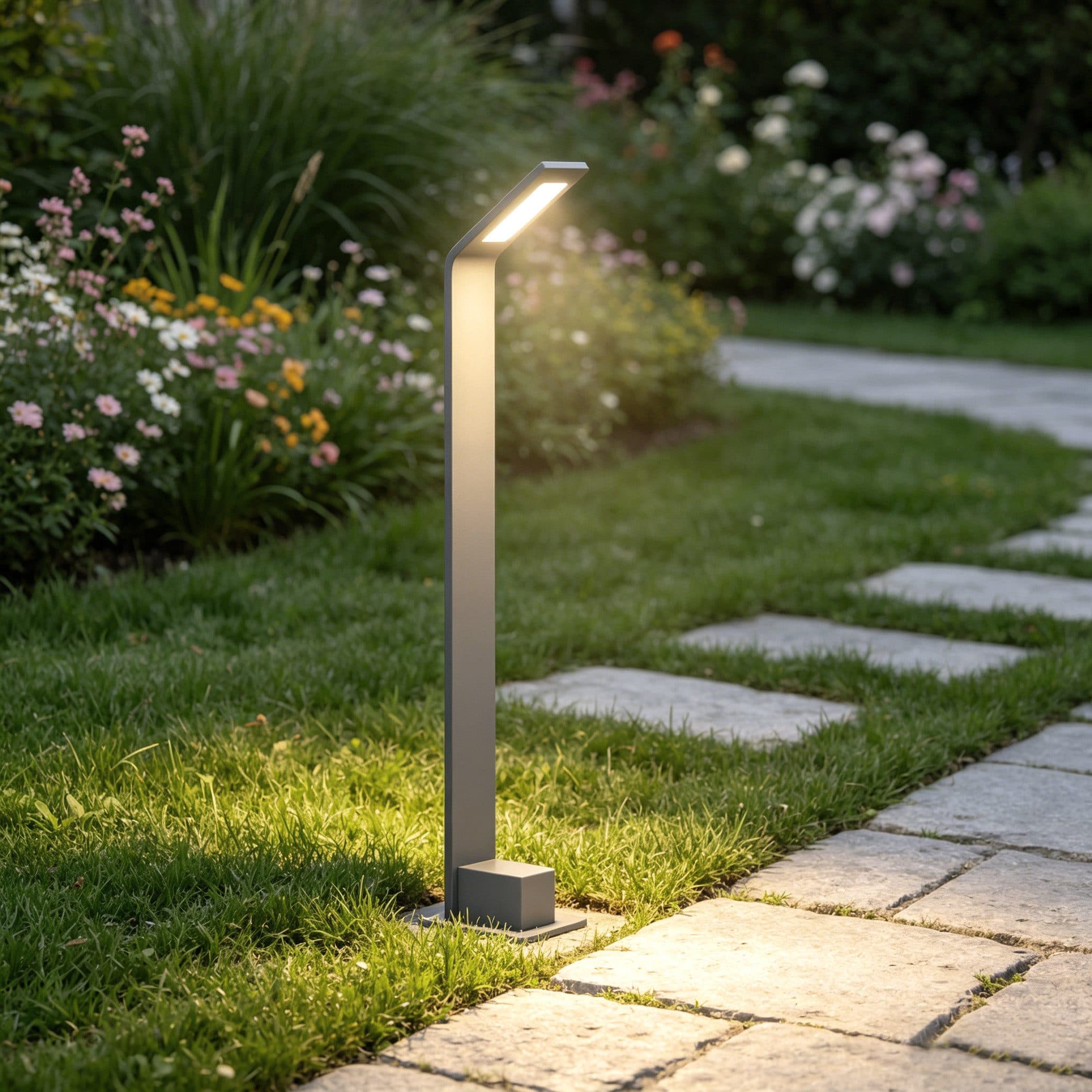 Mai & Mai LED Außen-Stehlampe Grau IP65 Gartenleuchte 6W - Bild 2