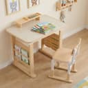 TLGREEN Kinderschreibtisch mit Stuhl Set Höhenverstellbarer Graffiti-Tisch Bild 2