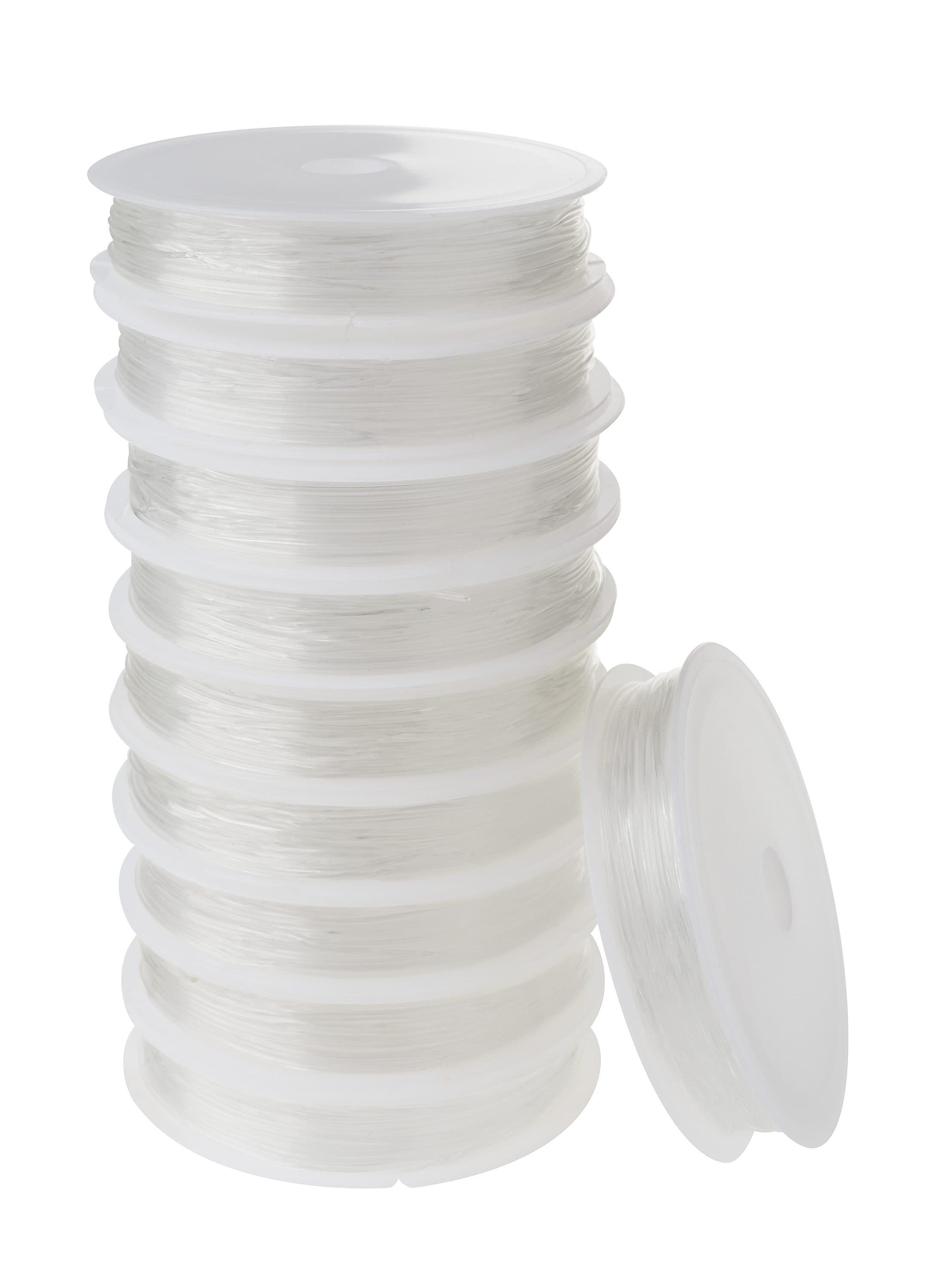 VBS XXL Bastelband Magic Stretch 0,8mm 10 Stück Transparent