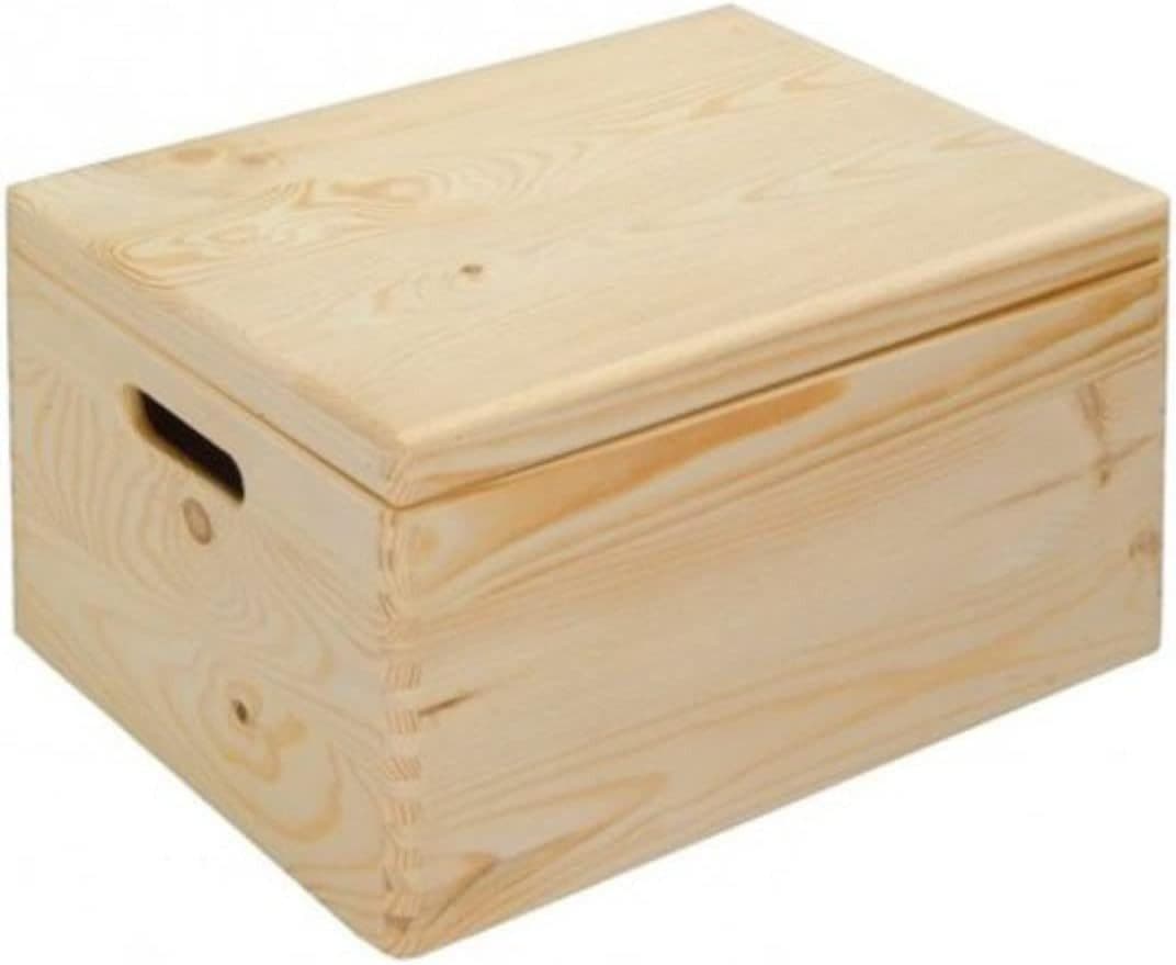 KESPER® Allzweckkiste mit Deckel aus Kiefer Braun