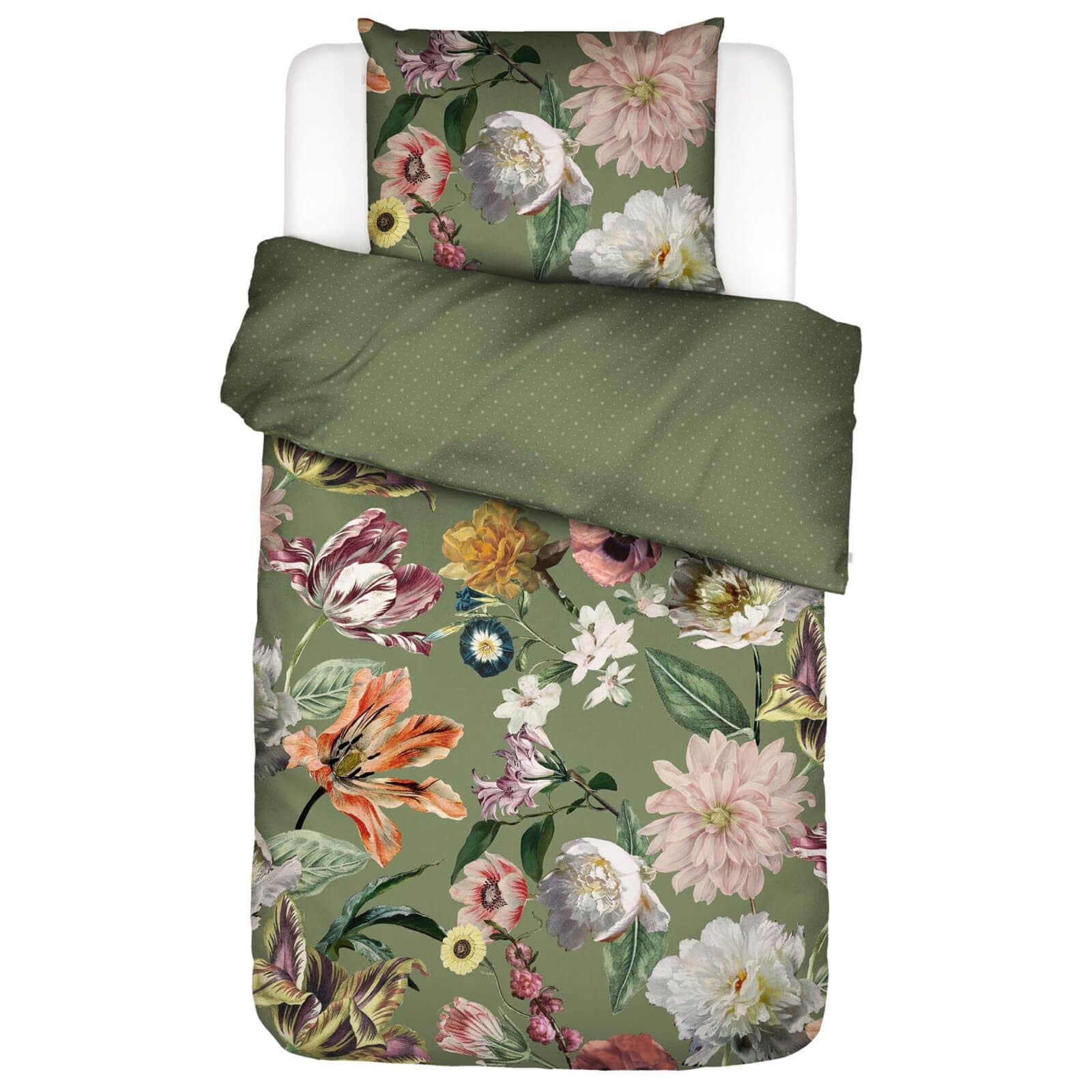 ESSENZA Bettwäsche Filou Forest Green Satin 2-teilig Floral - Bild 2