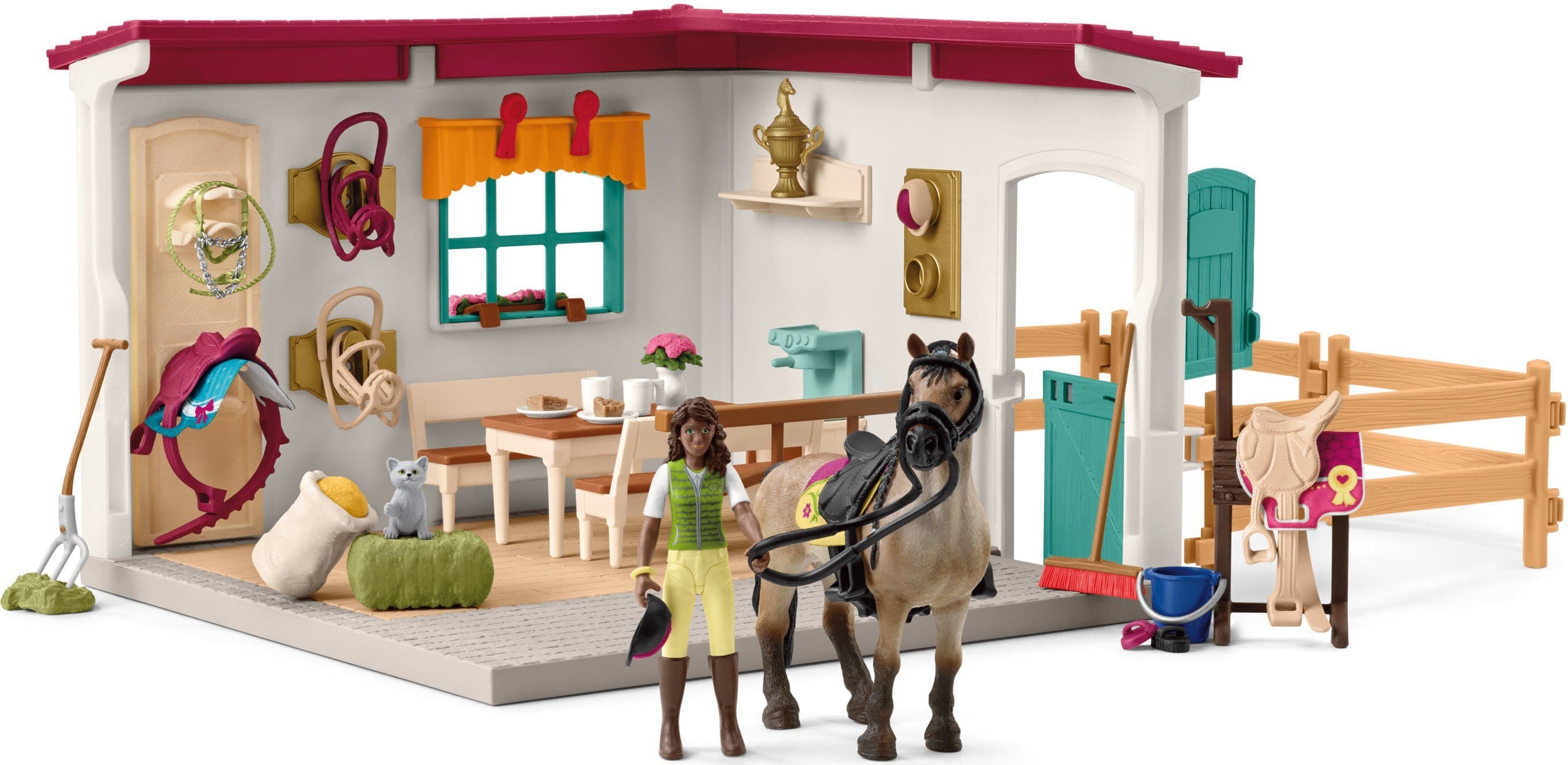 SCHLEICH HORSE CLUB Sattelkammer Spielwelt Bunt Made in Germany - Bild 2