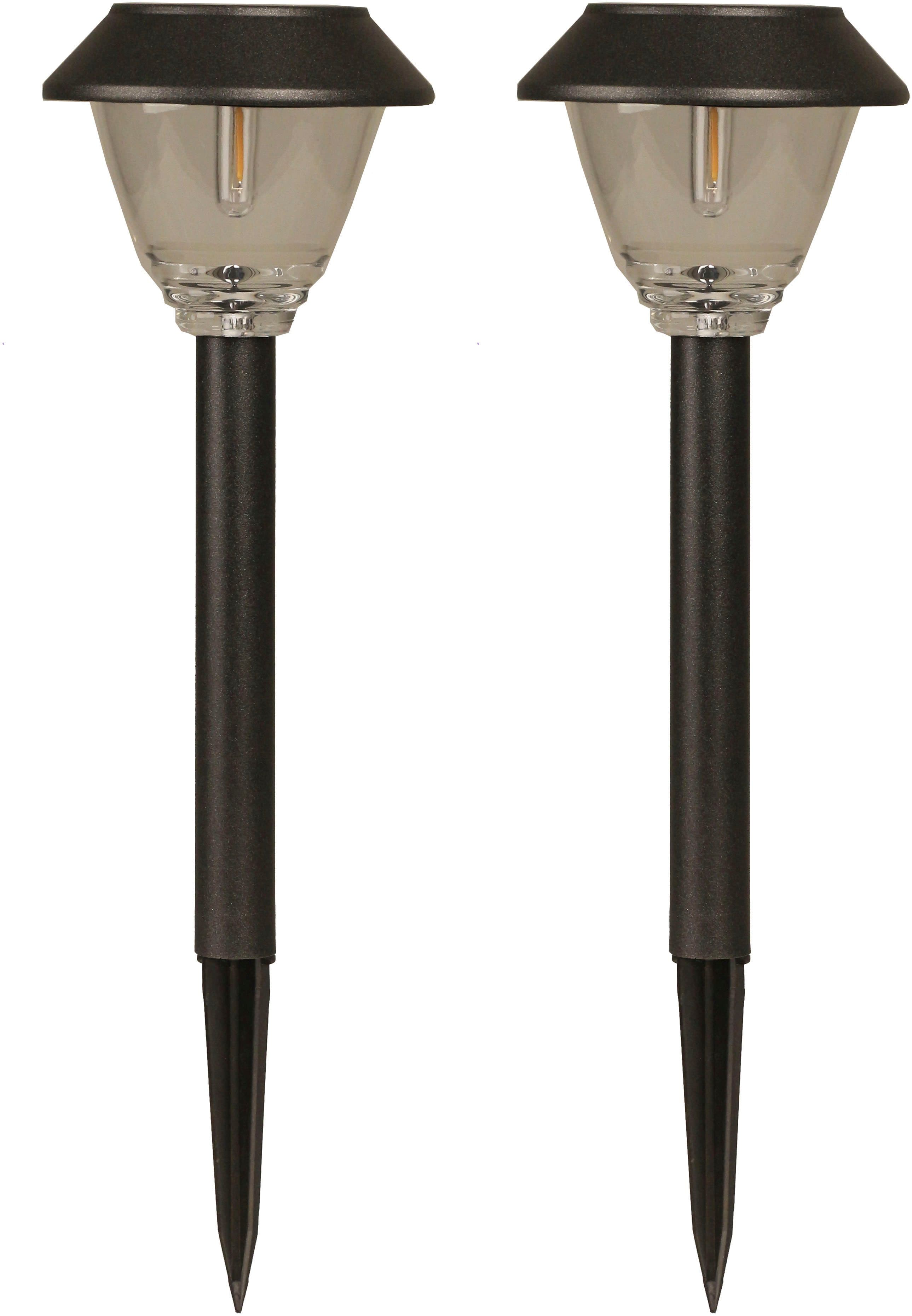 Luxform Solar-Gartenlampe Kodiak 2 Stk. 5 Lumen LED Schwarz - Bild 2