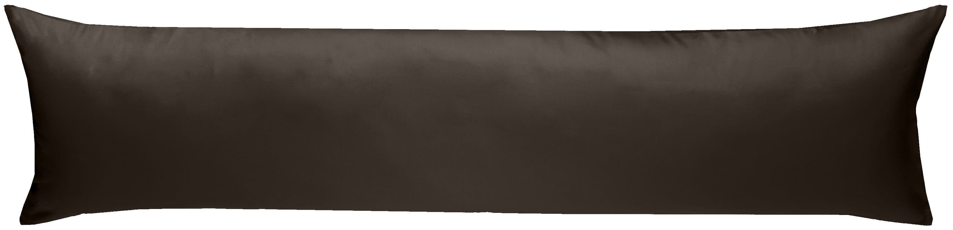 BETTWAESCHE-MIT-STIL Seitenschläferkissenbezug Mako Satin Braun - Bild 2