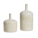 Mirabeau Tischvase 2er Set Kurys Creme Keramik Bild 2