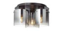 BRILLIANT Deckenleuchte Beth 3-flammig Schwarz Glas E27 dimmbar Bild 2