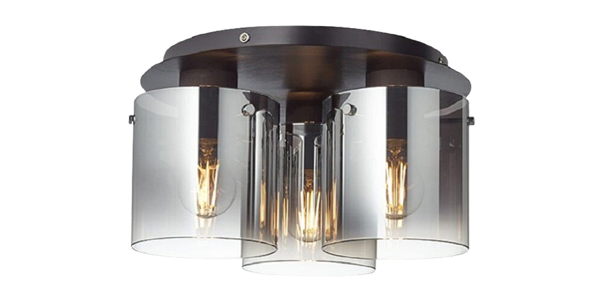 BRILLIANT Deckenleuchte Beth 3-flammig Schwarz Glas E27 dimmbar - Bild 2