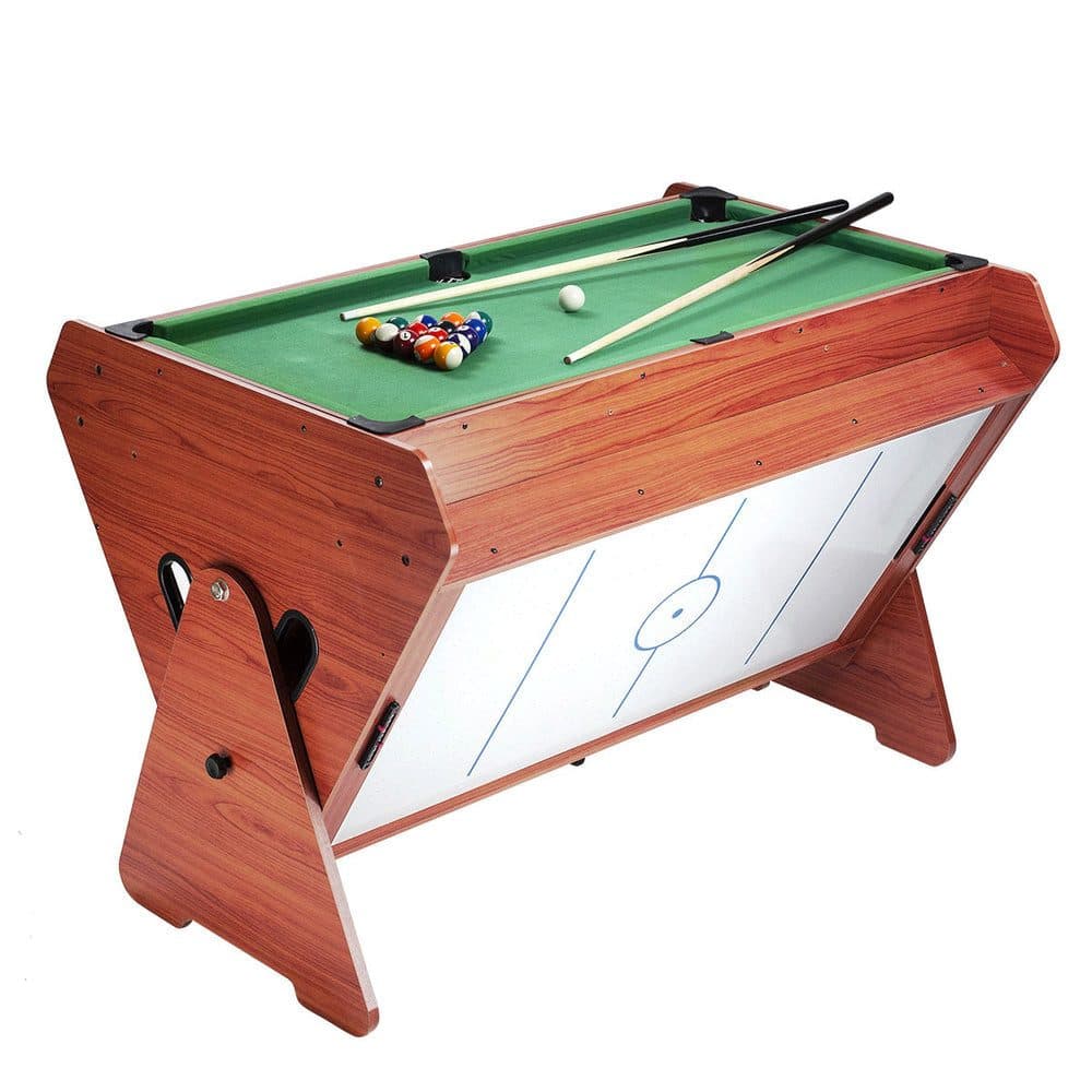 NILS FUN Spieltisch 3-in-1 Tischspiele Set Billard Tischfußball Air-Hockey - Bild 2