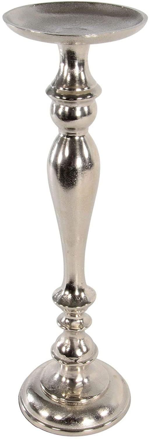 Lesli Living Kerzenständer Brush 51cm Aluminium Silber