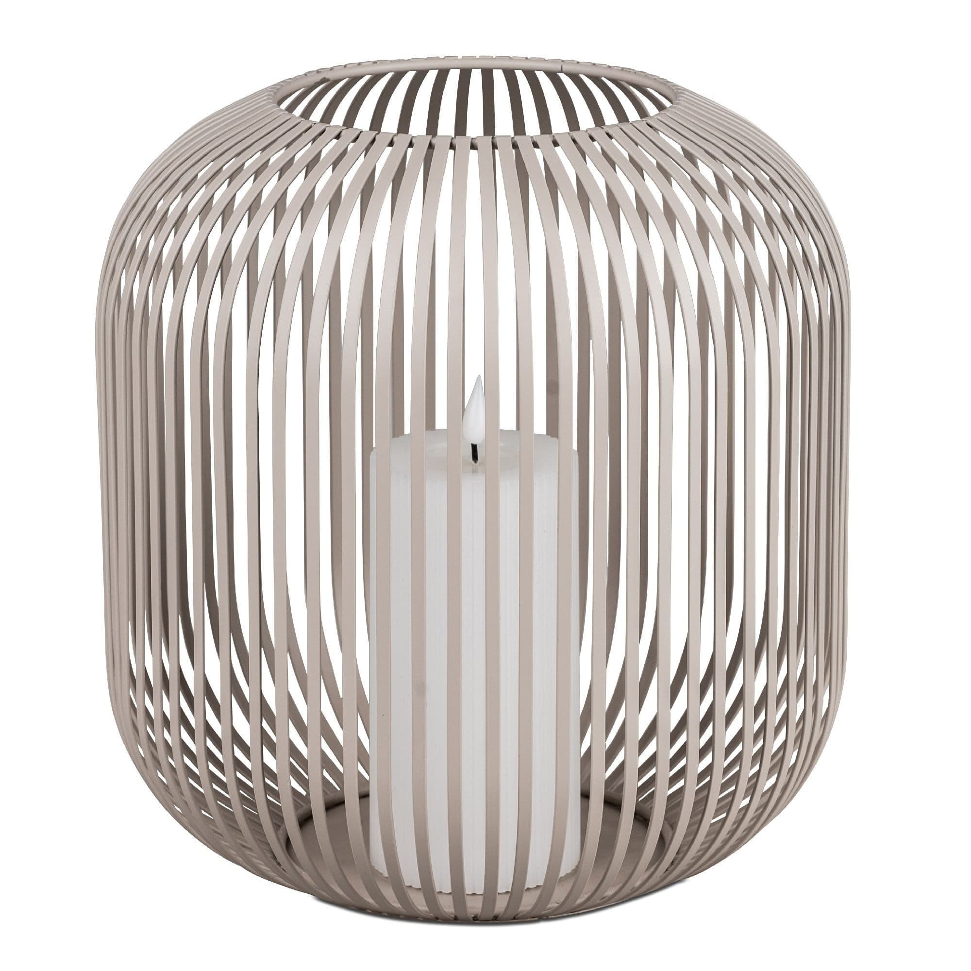 formano Windlicht Stäbe Grau Kugelform Metall - Bild 2