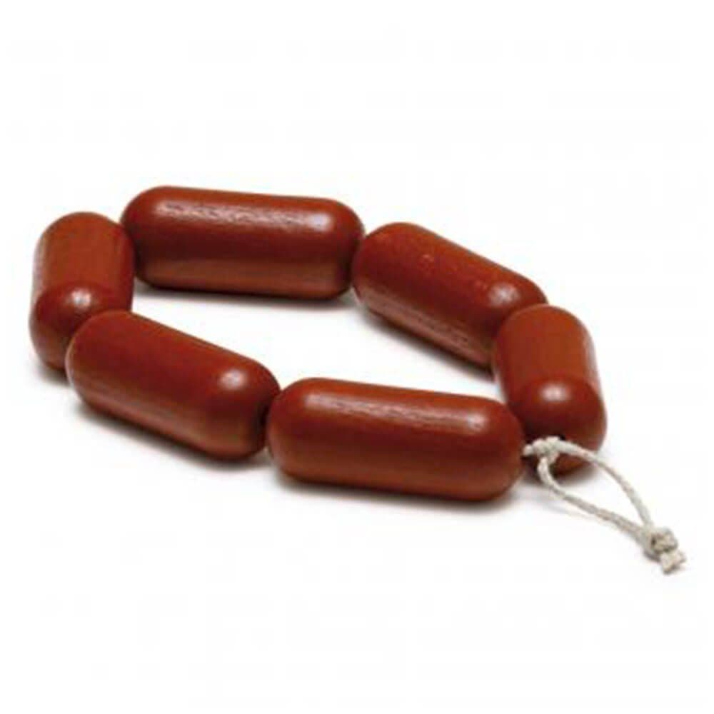 Erzi® Würstchenkette Kaufladenzubehör 6-tlg. Braun