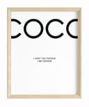 JUSTGOODMOOD Poster Premium Coco Chanel Fashion Wandbild ohne Rahmen Bild 2