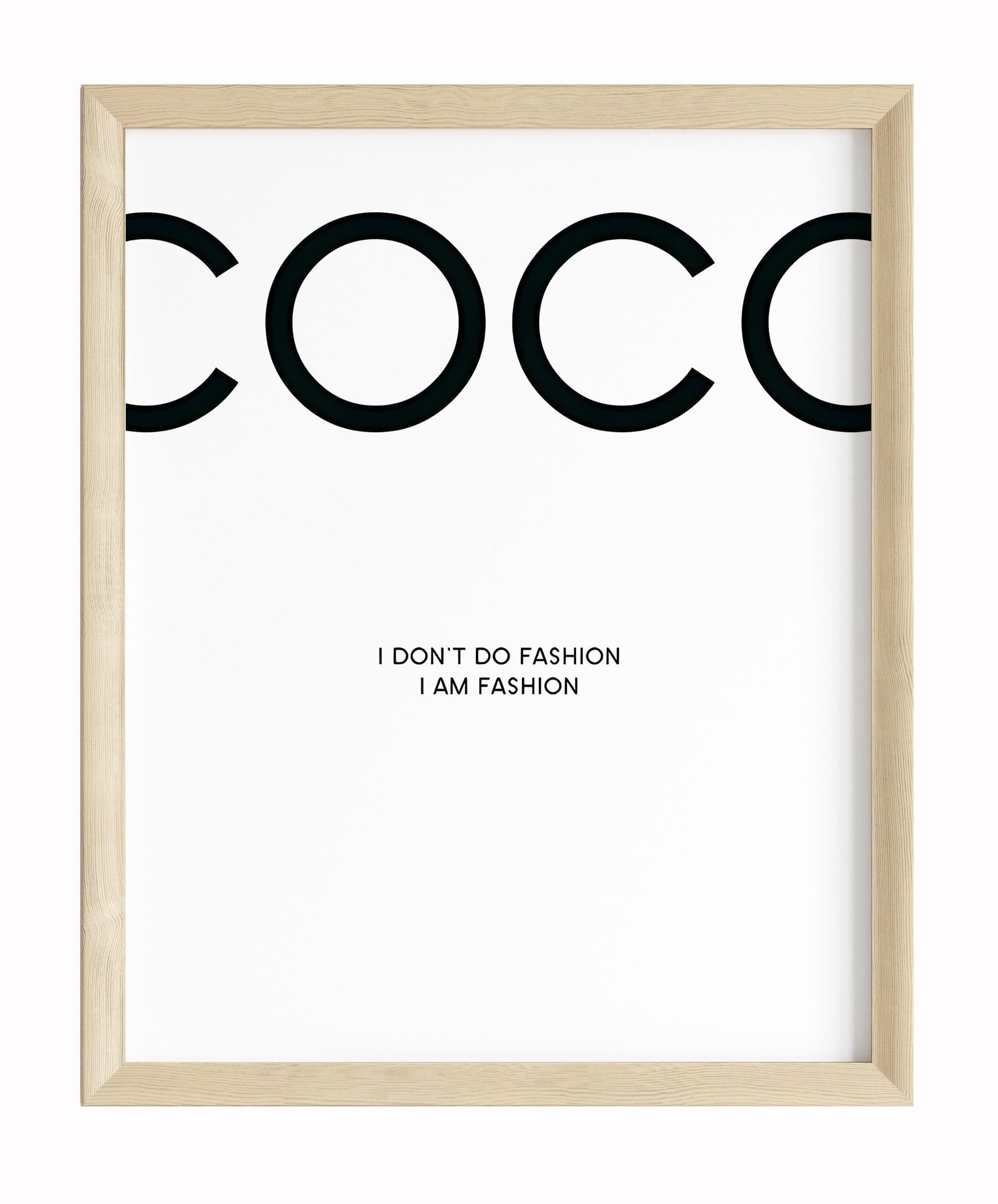 JUSTGOODMOOD Poster Premium Coco Chanel Fashion Wandbild ohne Rahmen - Bild 2