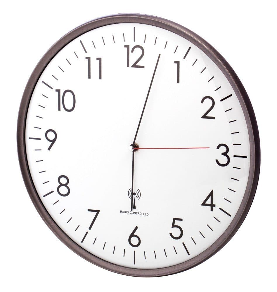 TFA Dostmann Funkwanduhr Funchal Anthrazit