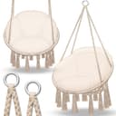 tillvex Hängesessel Beige mit Kissen Indoor Outdoor Bild 2