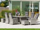 Garten-Essgruppe KONIFERA Monaco Grau Polyrattan Bild 2