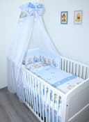 Primawela Babybettwäsche 6-teiliges Set mit Chiffonhimmel Blau Bild 2