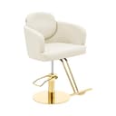 Physa Friseurstuhl Winsford Creme & Gold Armlehnenstuhl 200 kg Bild 2