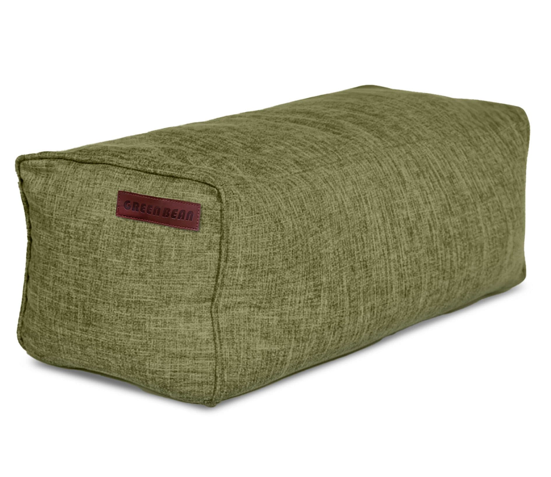 Green Bean Pouf Ottomane Linen Indoor Sitzhocker Fußhocker Grün - Bild 2