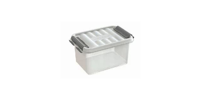 Sunware Aufbewahrungsbox Q-Line Transparent mit Griff und Clip-Verschluss