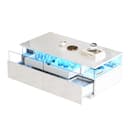 REDOM Couchtisch mit LED-Beleuchtung und Schubladen Weiß Hochglanz Bild 2