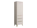 MIRJAN24 Kleiderschrank Xylix 1D3SZ mit 3 Schubladen und Goldgriffen Bild 2